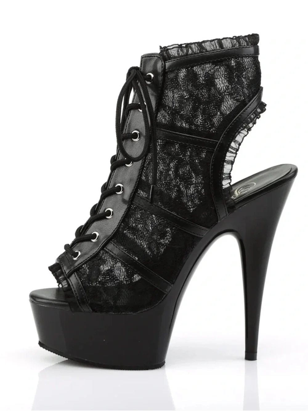 Pleaser | Lace Booties